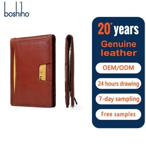 Boshiho Money Clip Slim Minimalist <b>Wallet</b> for Men <b>RFID</b> Blocking Slim Leather <b>Wallets</b> for Men Bifold Front Pocket <b>Wallet</b> for Men - Product Image 1