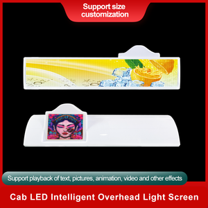 Taxi Cab Top Light Display Led Rolling Publicidad Pantalla electrónica Taxi Cab Roof Pantalla a color Posicionamiento GPS síncrono - Product Image 2