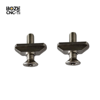 Vis et écrou en T Torx en titane Gr5 résistant à la corrosion de l'eau salée pour hydrofoil, surf foil, SUP, kiteboard M6 M8
