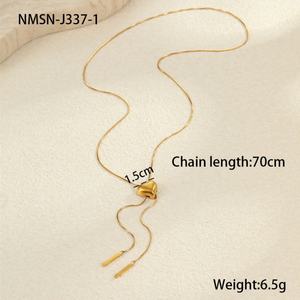 Collier pendentif personnalisé en acier inoxydable 316l plaqué or 14k 18k résistant à l'eau, collier en forme de cœur pour femmes - Product Image 5