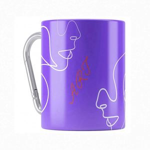 Taza de Café de Viaje de Acero Inoxidable para Exteriores con Asa de Mosquetón - Product Image 1