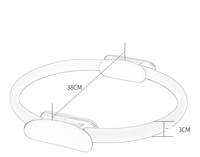 Anneau de Pilates, cercle magique, portable, durable, écologique, en PP+EVA, unisexe, cercle de gym pour la maison et le studio, Pilates et yoga