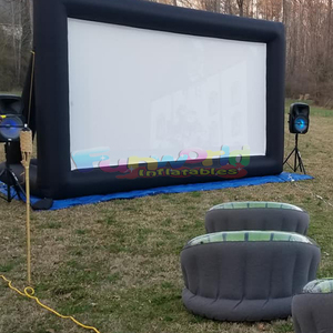 Xách tay Đảng không khí <span class=keywords><strong>Inflatable</strong></span> Màn hình phim ngoài trời rạp hát gia đình Khổng Lồ Trắng màn hình bơm hơi để phim dự án - Product Image 3