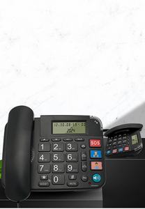 טלפון עם לחצן גדול עם פונקצית sos, עזרה לשמיעה טלפון, תאורה אחורית, חיוג אחד-טלפון רמקול ללא ידיים - Product Image 6