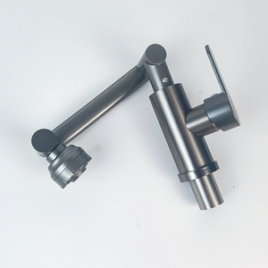 Robinet de lavabo moderne à poignée unique, installation à trou unique, robinets de salle de bain économiques - Product Image 2