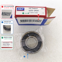 Roulement à billes étanche SKF d'origine, Catalogue de roulements en stock 6203-2RSH, Liste de prix des roulements à billes à gorge profonde SKF 6203-2RSH, Roulement SKF
