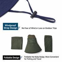 Chapeau de soleil à large bord en nylon avec protection pour le visage et le cou pour hommes et femmes, pêche en plein air, camping