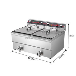 <span class=keywords><strong>Friteuse</strong></span> électrique commerciale en acier inoxydable 18l <span class=keywords><strong>avec</strong></span> panier <span class=keywords><strong>amovible</strong></span> pour restaurant commercial, fabriquée en Chine - Product Image 5