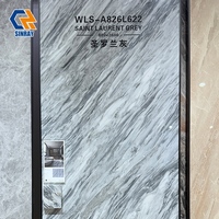 Carreaux de bordure Sinray en pierre frittée 800x2600mm, antibactériens, antidérapants, résistants à l'usure, brillants, modernes, pour aménagement paysager, zéro eau