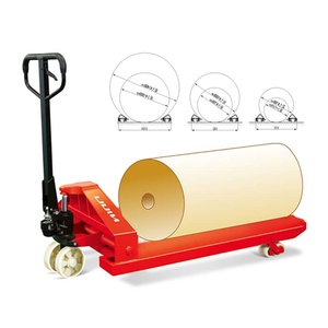 รถยกพาเลทม้วนกระดาษแบบแมนนวล ปรับแต่งได้ รองรับน้ำหนัก 1 ตัน 2 ตัน - Product Image 1