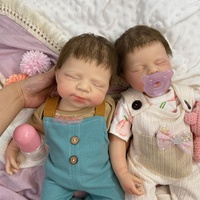 Poupée Bébé Reborn en Silicone Corps Entier Réaliste 20'' avec Bouche Ouverte et Cheveux Haut de Gamme, Jouet de Collection pour Cadeau de Noël