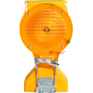 Luce di segnalazione <span class=keywords><strong>solare</strong></span> a LED <span class=keywords><strong>ambra</strong></span> YW-219T per barriere stradali, lampeggiante, per cantieri e isolamento del traffico - Product Image 2