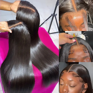Venta al por mayor de Peluca de cabello humano natural brasileño en bruto HD, peluca de encaje frontal de cabello humano virgen, peluca de encaje frontal de viernes negros - Product Image 5