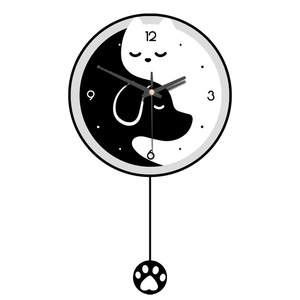 10 Inch Cartoon <b>Cat</b> <b>Wall</b> <b>Clock</b> Silent Quartz Analog Single Face Battery Powered Home Decor for Kids Room Study - Product Image 1