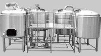 Sistema de Cervecería de 1000L 10HL con 4 Recipientes a Presión, Máquina de Cervecería, Tanque Encamisado de Acero Inoxidable