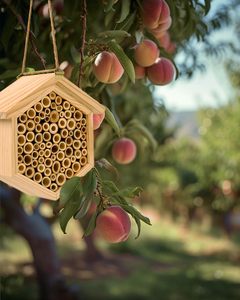 Casa <span class=keywords><strong>de</strong></span> abeja <span class=keywords><strong>de</strong></span> madera hecha a mano, hábitat <span class=keywords><strong>de</strong></span> bambú Natural, colmena, carpintero, <span class=keywords><strong>abejas</strong></span> polinizadoras, cortador <span class=keywords><strong>de</strong></span> <span class=keywords><strong>hojas</strong></span>, abeja para gatos, árboles, rascador - Product Image 5