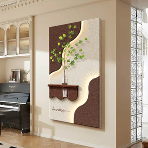 Porche <span class=keywords><strong>Peinture</strong></span> Décorative <span class=keywords><strong>Simulation</strong></span> Hydroponique Plante Verte <span class=keywords><strong>Peinture</strong></span> De Grès En Trois Dimensions Lumière LED <span class=keywords><strong>Peinture</strong></span> Mur Art - Product Image 3