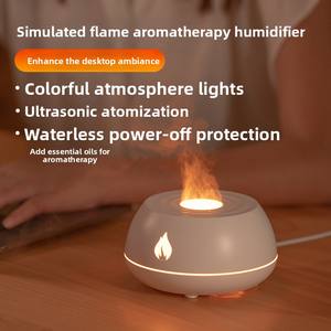 Grote capaciteit vlam etherische olie geurverspreider Vlambevochtiger Automatische uitschakeling Timer <span class=keywords><strong>2</strong></span> mistmodi Aromatherapie voor slaapkamer - Product Image 2