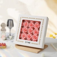 Aierflorist 7,4*5,8cm Têtes de fleurs éternelles pour la fête des mères, Têtes de fleurs artificielles pour la Saint-Valentin, Têtes de roses, Fleurs de savon