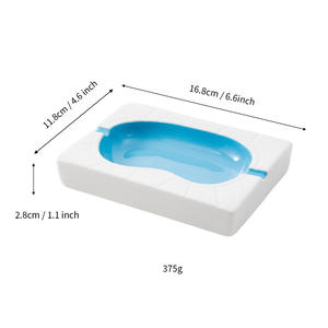 Cenicero de Cerámica Creativo, Rectangular, Blanco y Azul, Duradero, para Oficina y Hogar, Regalo Promocional, Vajilla - Product Image 5