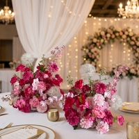 Nouvelle boule de fleurs artificielle moderne de 30 cm, petite boule de fleurs pour centre de table, décoration de table de mariage.
