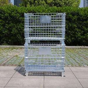 <span class=keywords><strong>Cage</strong></span> pour animaux de compagnie en treillis métallique en acier massif, robuste, empilable, pliable, boîtes de rangement avec roulettes - Product Image 3