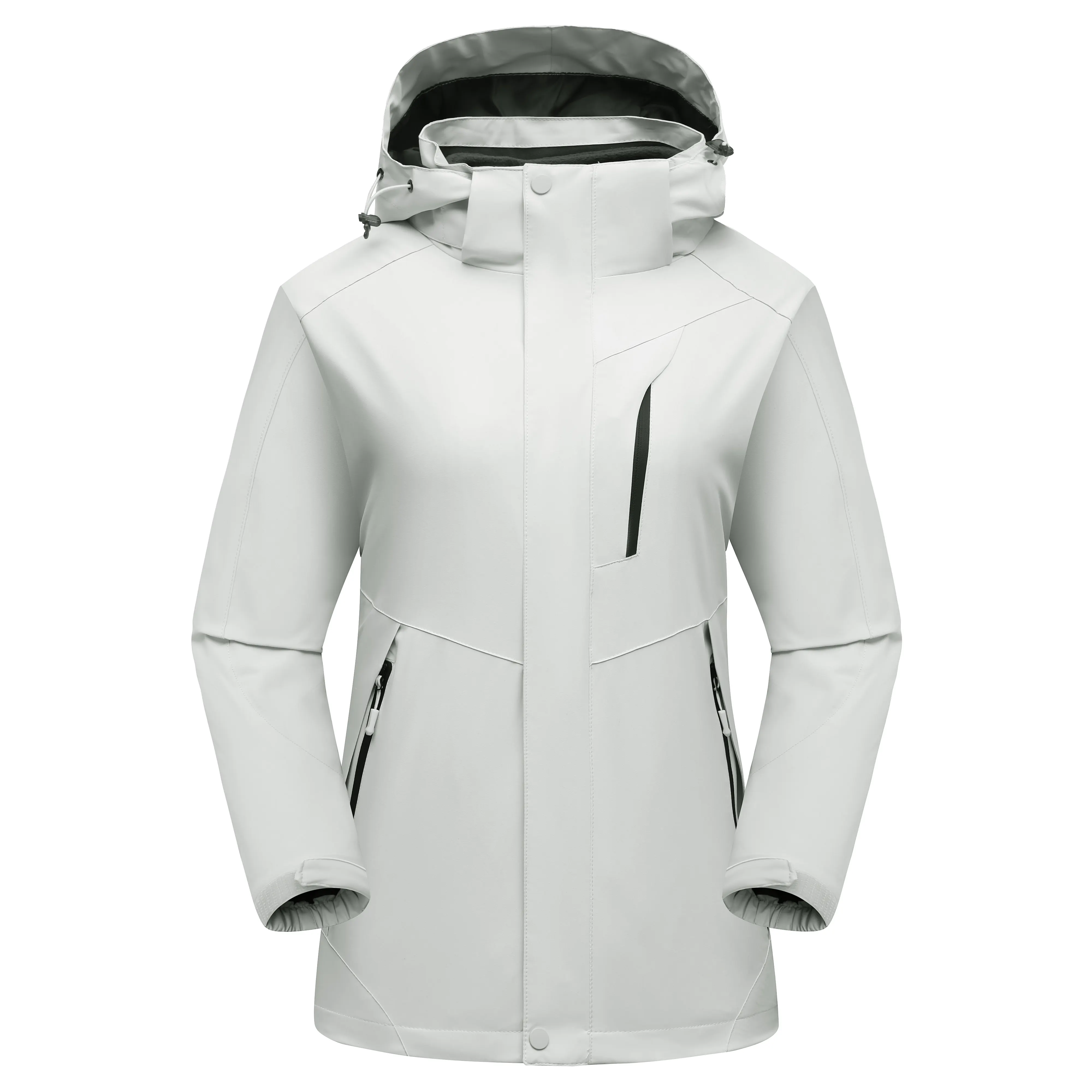 Giacca IN Softshell invernale calda da donna 2 IN 1 giacca antivento da sci da montagna alla moda e giacca con cappuccio