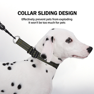 Collare per Cani Personalizzabile Riflettente Anti-Smarrimento con Targhetta Identificativa Regolabile per Cani di Taglia Media e Grande - Product Image 2