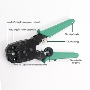Mạng sửa chữa Kit Trung Quốc nhà sản xuất đa chức năng <span class=keywords><strong>Modular</strong></span> cắm RJ45 uốn Kìm cáp LAN Tester Cutter vũ nữ Thoát y FTTH - Product Image 2
