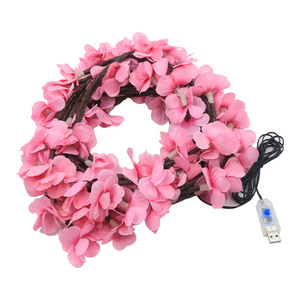 New Cross-border PVC LED Light <strong>Strings</strong> Cherry Blossom-themed <strong>Garden</strong> Decorative Accent Lights Bendable Mood Lighting - Product Image 5