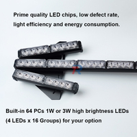 64 LED Auto Richtungsanzeiger Stroboskop-Lampe 88 cm Pfeil-Warnlichtleiste Notfall-Blinklicht Verkehrsleitungs-Beleuchtung