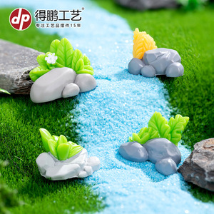 Decoraciones de micropaisajes de resina, forma irregular, adornos de jardín para interiores y exteriores, para botellas ecológicas, manualidades de bonsái - Product Image 4