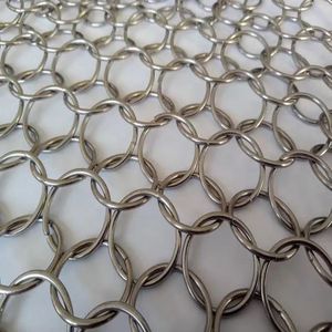 Cortina <span class=keywords><strong>de</strong></span> <span class=keywords><strong>Malla</strong></span> <span class=keywords><strong>de</strong></span> Aluminio Ligera con Doble Gancho para Decoración <span class=keywords><strong>de</strong></span> Hoteles, Diseño Interior y Exterior - Product Image 5