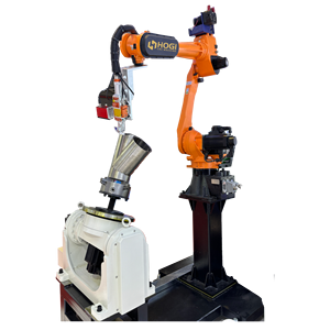 Robot de soldadura láser HOGI con estación de trabajo de posicionamiento de riel guía para tubería cilíndrica de conducto de ventilador de ventilación <span class=keywords><strong>industrial</strong></span>. - Product Image 1