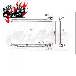 Radiatore Auto per Cresta Chaser Cressida MARK 2 JZX110 JZFSE 02- 16400-46680 16400-46690 Serbatoio in Alluminio e Plastica Raffreddamento ad Acqua - Product Image 2
