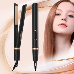 Gran oferta, plancha de pelo de hierro plano 2 en 1, plancha eléctrica PTC negativa, pantalla Digital LED de calor, plancha de pelo de cerámica - Product Image 4
