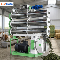 Granulateur d'aliments pour animaux 10-25 TPH à matrice annulaire, automatique PLC, pour usine d'aliments pour bétail et volailles, CE ISO