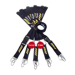 Wholesale Promotional Custom Heat Transfer <b>Polyester</b> <b>Lanyard</b> Retractable <b>Lanyard</b> With ID Card Badge Holder - Product Image 2