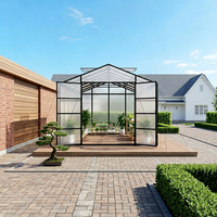 Serre Moderne 10x18 pieds en Polycarbonate, Serre Extérieure Passe-Partout, Serre pour Plantes, Revêtement Poudré, Résistante aux UV, Écologique