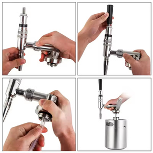 Testa per fusto da caffè, Mini lancia per fusto per la preparazione di caffè Nitro Cold Brew con supporto per azoto, Dispenser per caffè <span class=keywords><strong>in</strong></span> acciaio inossidabile 304 - Product Image 5