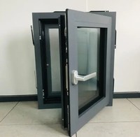 Fenêtres en aluminium à triple vitrage Meilleures fenêtres portes et fenêtres en aluminium à rupture thermique
