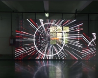Écran LED HD en verre pour intérieur, panneau d'affichage numérique P3.91 7.82, 1000x500mm, écran transparent pour centres commerciaux, magasins de détail