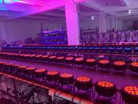 Lumières PAR LED 18*18w, lumières PAR fines, 18/24/54, DJ, club, fête, discothèque, lumières de scène pour l'église