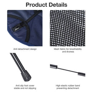 เก้าอี้อลูมิเนียมพับได้ง่ายสำหรับการเดินทางปิกนิกกลางแจ้งแบบปรับได้เก้าอี้ชายหาดสำหรับตั้งแคมป์ - Product Image 4