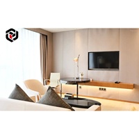 Meubles de suite d'hôtel en bois sur mesure élégants, fabrication de meubles en bois massif de haute qualité pour hôtel de luxe FF&E
