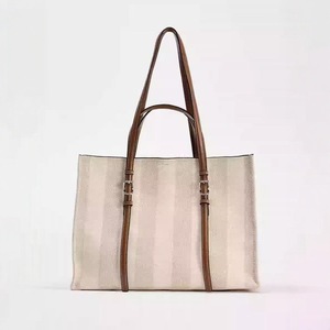 Sac fourre-tout <span class=keywords><strong>ZA</strong></span> surdimensionné pour femme, sac de travail en cuir PU souple, sac à main pour femme, prix de gros, sac hobo de créateur - Product Image 3