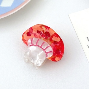 Pinza de Pelo con Forma de Hongo de Acetato Colorida y Linda para Mujer, Accesorios para el Cabello Hechos a Mano al Estilo Instagram - Product Image 5