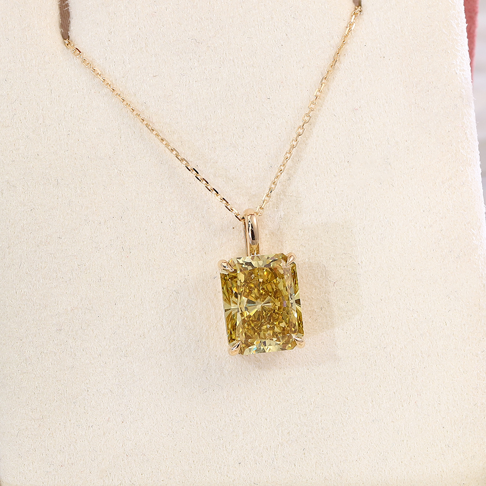 สร้อยคอเพชรแล็บโกลด์ 10k