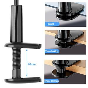 Soporte Flexible para Tablet con Cuello de Cisne para Cama o Escritorio, 360° °   Soporte Ajustable para Tablet, Manos Libres, Compatible con iPad/Kindle/Switch/Galaxy Tabs - Product Image 4