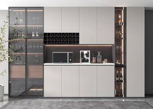 Solid Wood Modern <b>Sideboard</b> Customizable Modular Eco-Friendly <b>Storage</b> Furniture for Home Bar Dining Rooms Free Design Service - Product Image 3